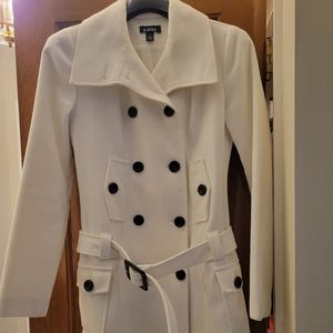 A. BYER white peacoat